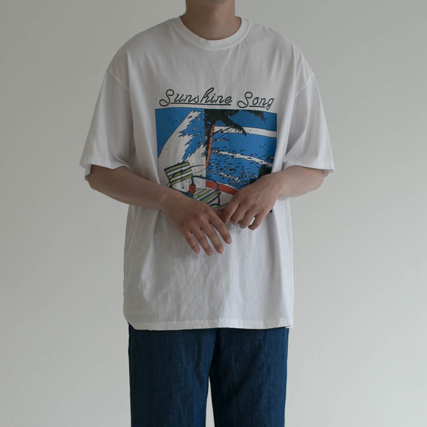 아이다큐 서핑 반팔 티셔츠 (2Color)