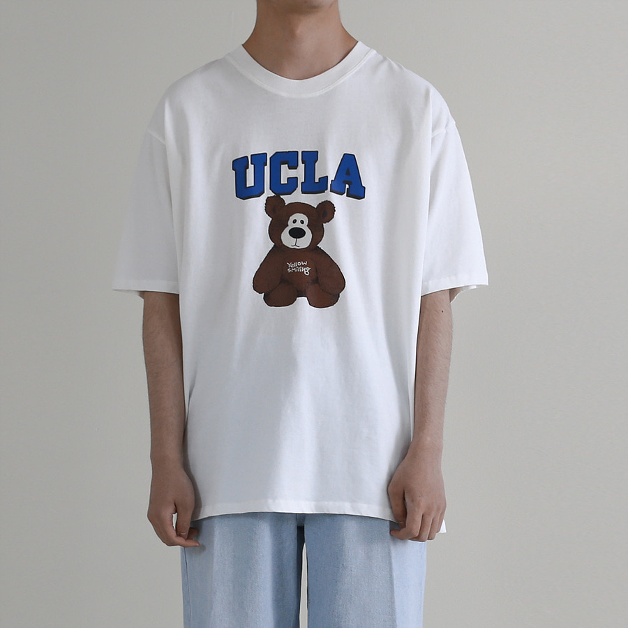 아이다큐 UCLA 베어 나염 반팔 티셔츠 (2Color)